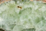 Wide Polished Prehnite Section - Australia #353726-1